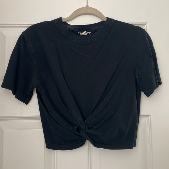 TOPSHOP Tie Front Tee - Picture 2 of 6